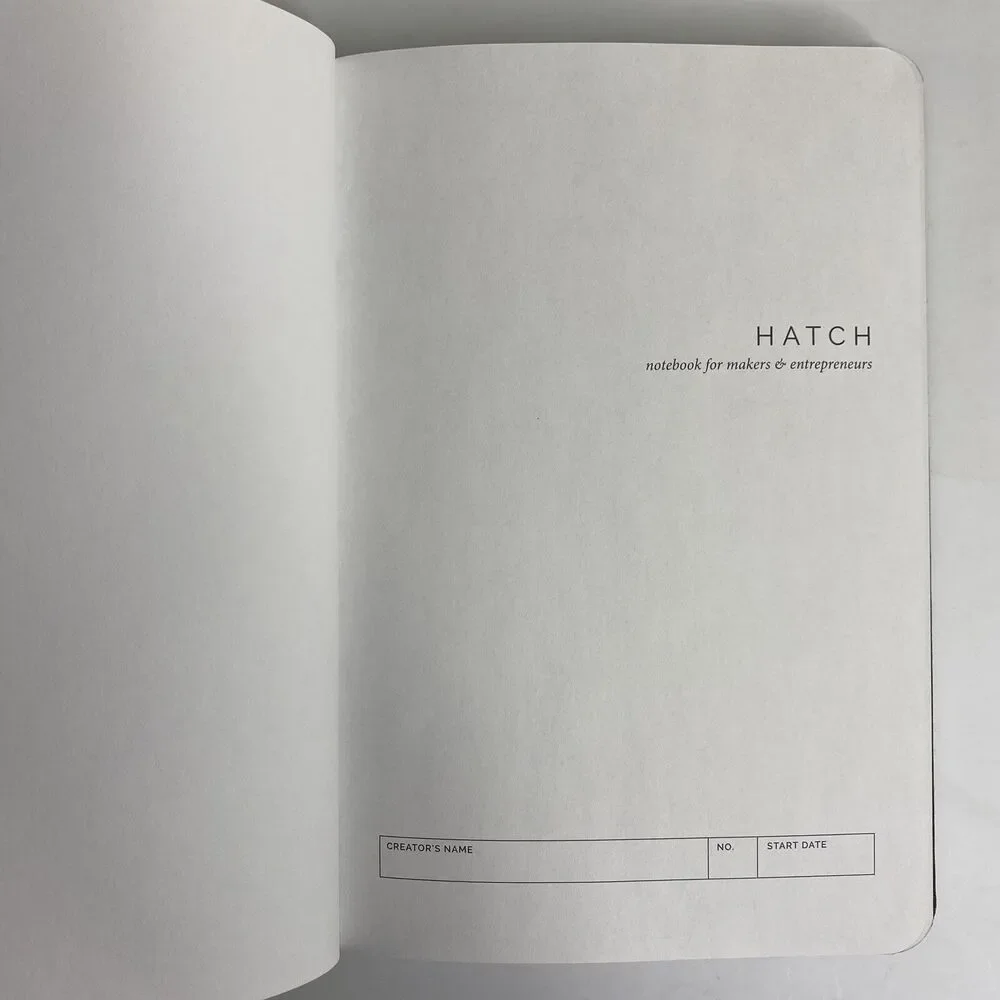 Hatch HC Notebook‎ for Makers Entrepreneurs Idea Journal Project Planner Gray